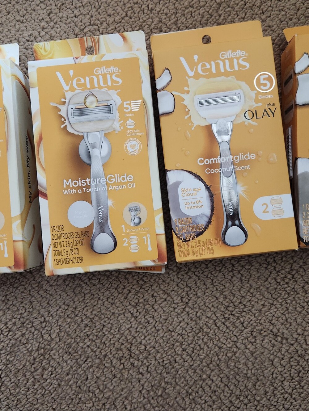 New Boxes of Gillette Venus Women's Razors